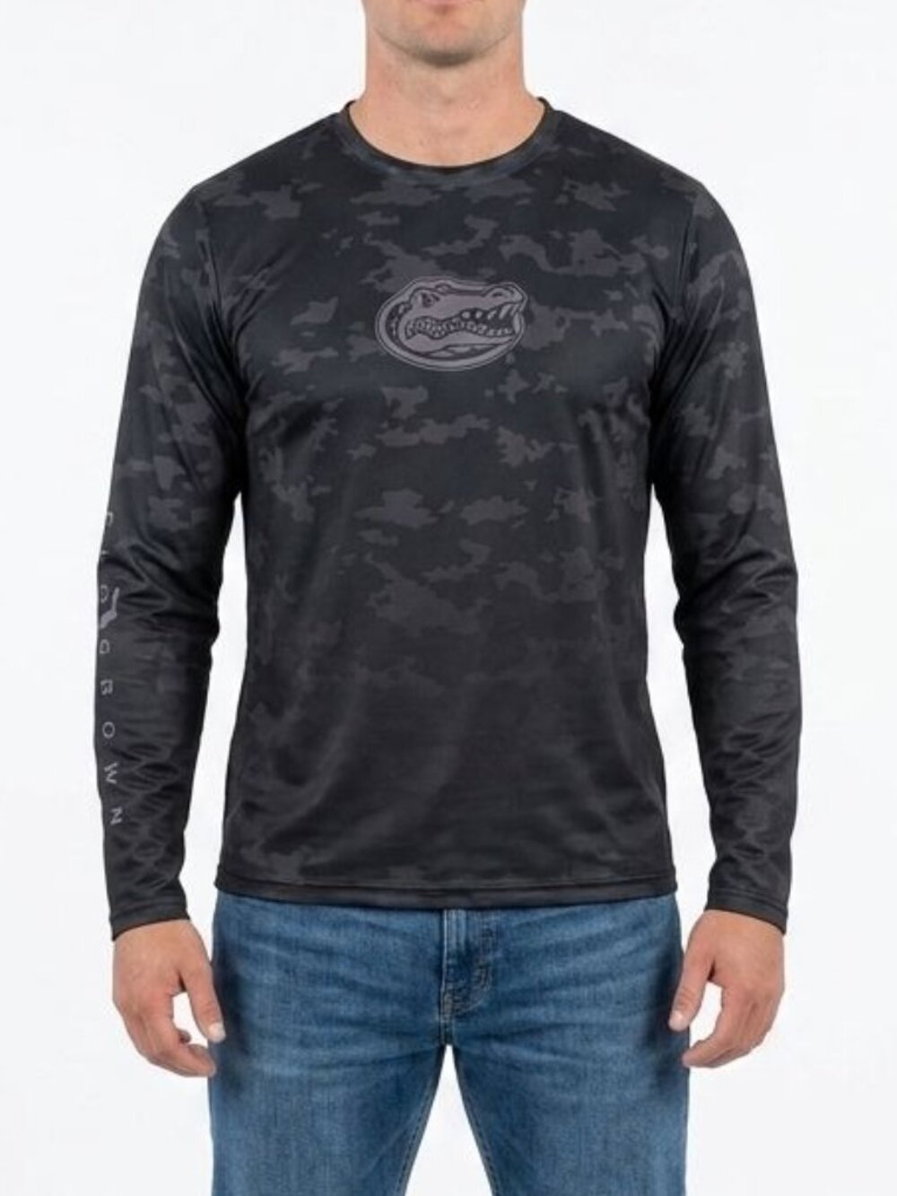 FloGrown Men's Florida Gators Camo Performance Fishing Shirt – Size Small